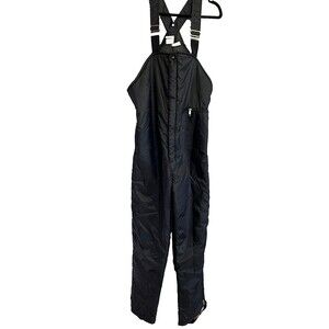 Walls Blizzard Pruf Bib Overalls Men Medium Black Insulated Ski Snow Y2K VIntage